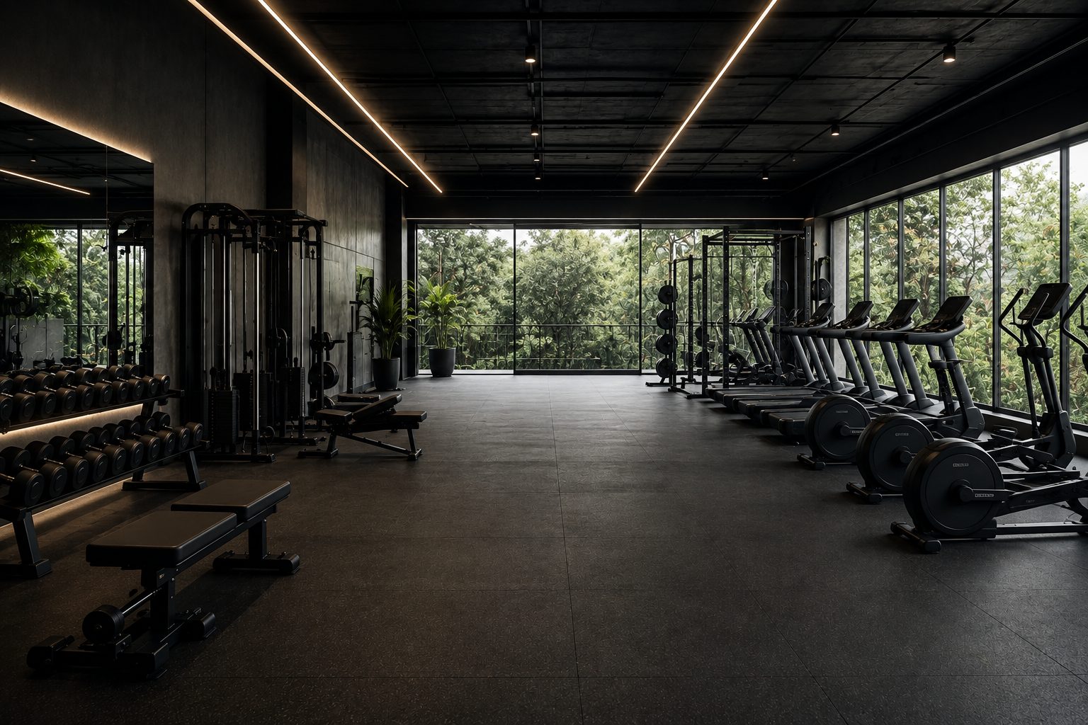 Leeres Gym